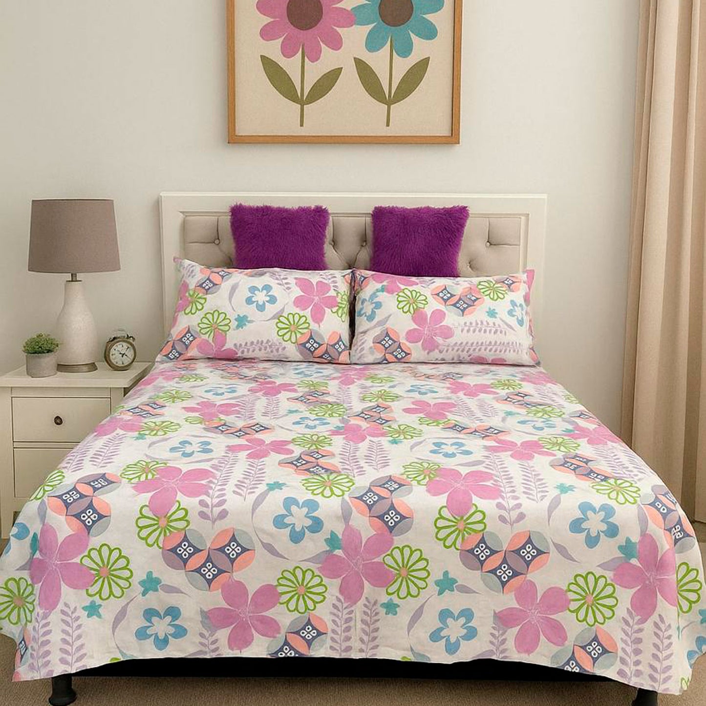 SABANA BELDESS ALGODÓN 144 HILOS (Estampada)