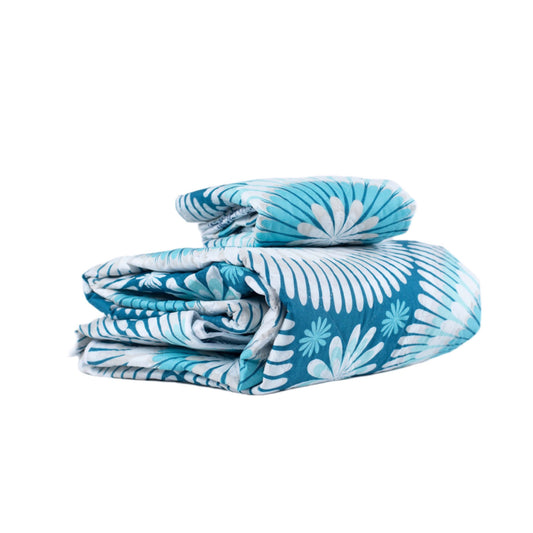 COLCHA MICROFIBRA BELDRAP BLUE DAISIES